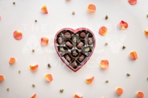 Marijuana Valentine’s Day Chocolate Box with Cannabis Buds - The Cannabiz Agency