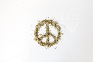 Messy Peace Symbol Marijuana Cannabis - The Cannabiz Agency