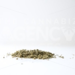 Ground Product on Clean White Backdrop - Cannabis Royalty Free Stock Images